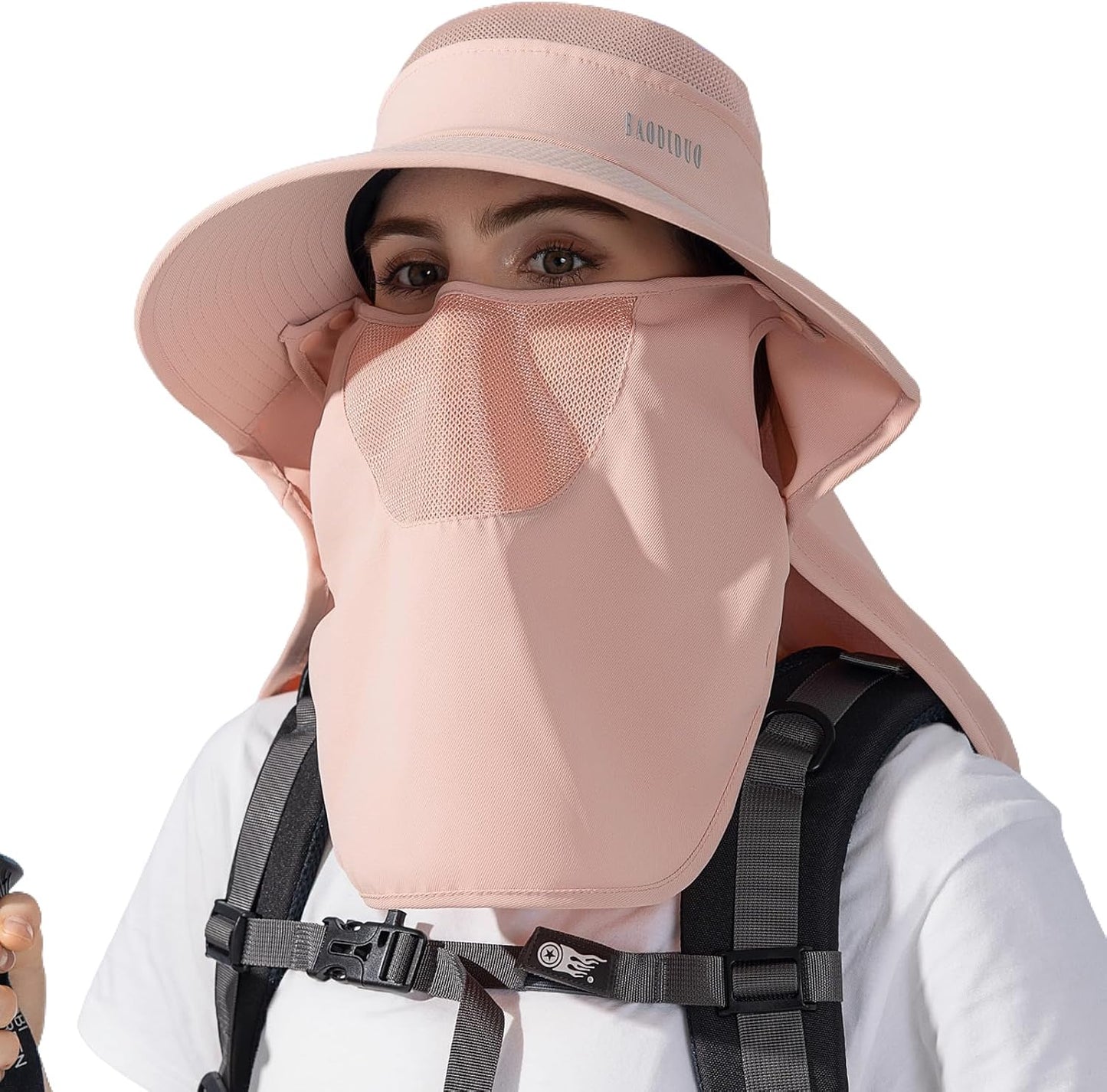 Sombrero sol ancha ala mujer UV visera pesca jardín
