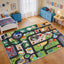 Alfombra infantil con mapa ciudad 47x70pulg