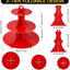 Torre cupcakes cartón 3 niveles juego 2 soportes