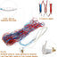 Luces LED bandera americana 420 luces 4 de julio