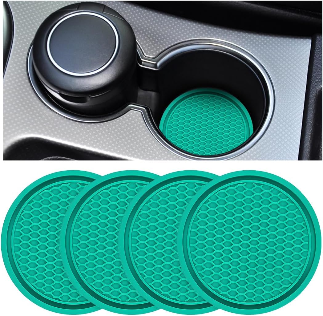 Portavasos auto 2.75pulg antideslizante universal set 4