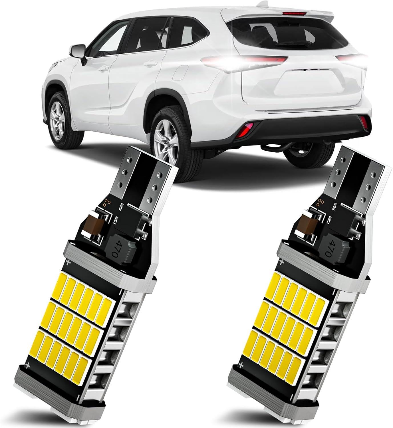 Luces LED marcha atrás Toyota Highlander 08-25 6500K pack 2