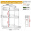 Organiz. esquinero 3 niveles baño cocina