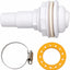 Kit retorno piscina suelo adaptador manguera acero inox