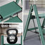 Escalera plegable aluminio 2 escalones antiderrap verde