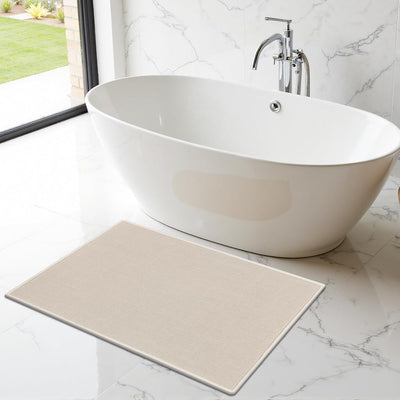 2 Tapetes Baño Goma Antiderrap 17x24pulg