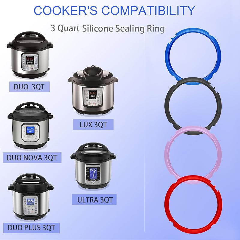 4 Juntas Sello Válvula 3qt para Ollas Silicona Mini 3 Lux 3