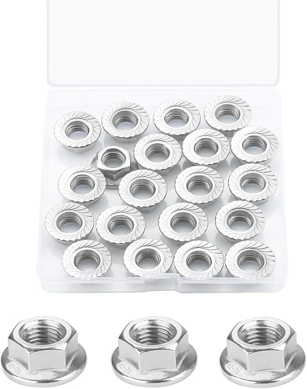 Kit 20 Pzas Tuercas Brida Métrica Acero Inox 304