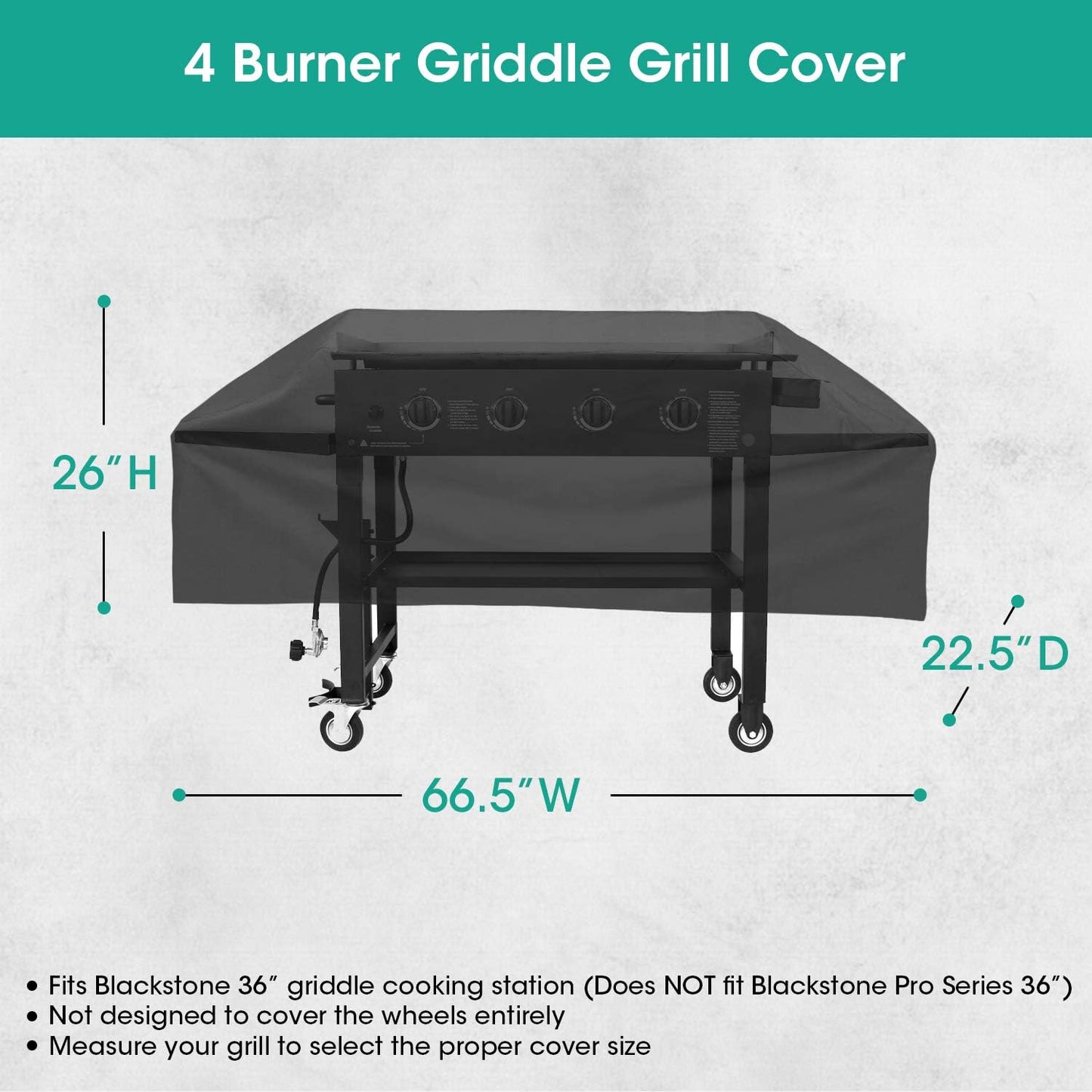 Cubierta parrilla 36" comp Blackstone Camp Chef impermeable