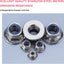 50 Pzas Brida Nylon Tuercas Bloqueo Acero Inox A2-70