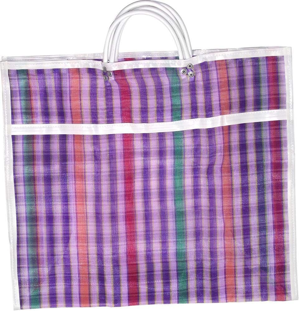 3 Pzas Bolsa Mercado Fuelle 15x18" Reutiliz.