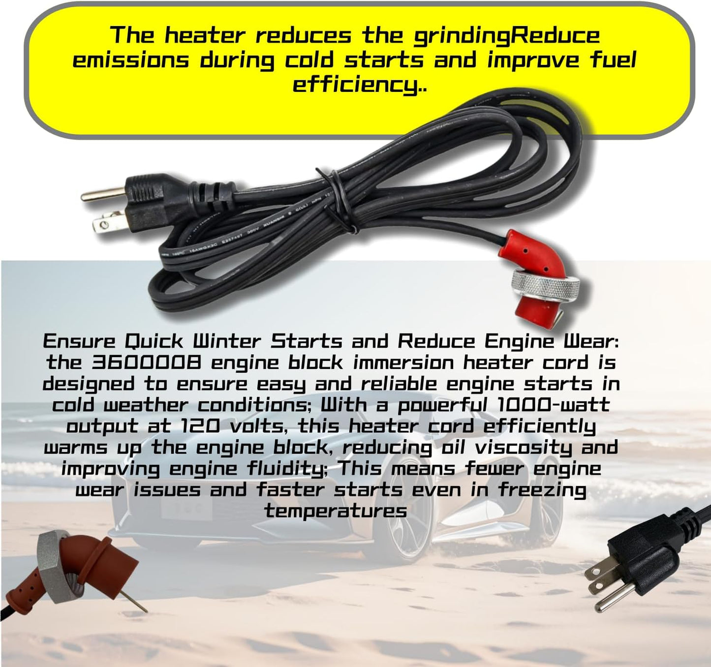 Set cables repuesto calentadores 6ft 120V Ford Dodge
