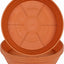 Platillo para plantas 14pulg set 4 bandejas drenaje profundo