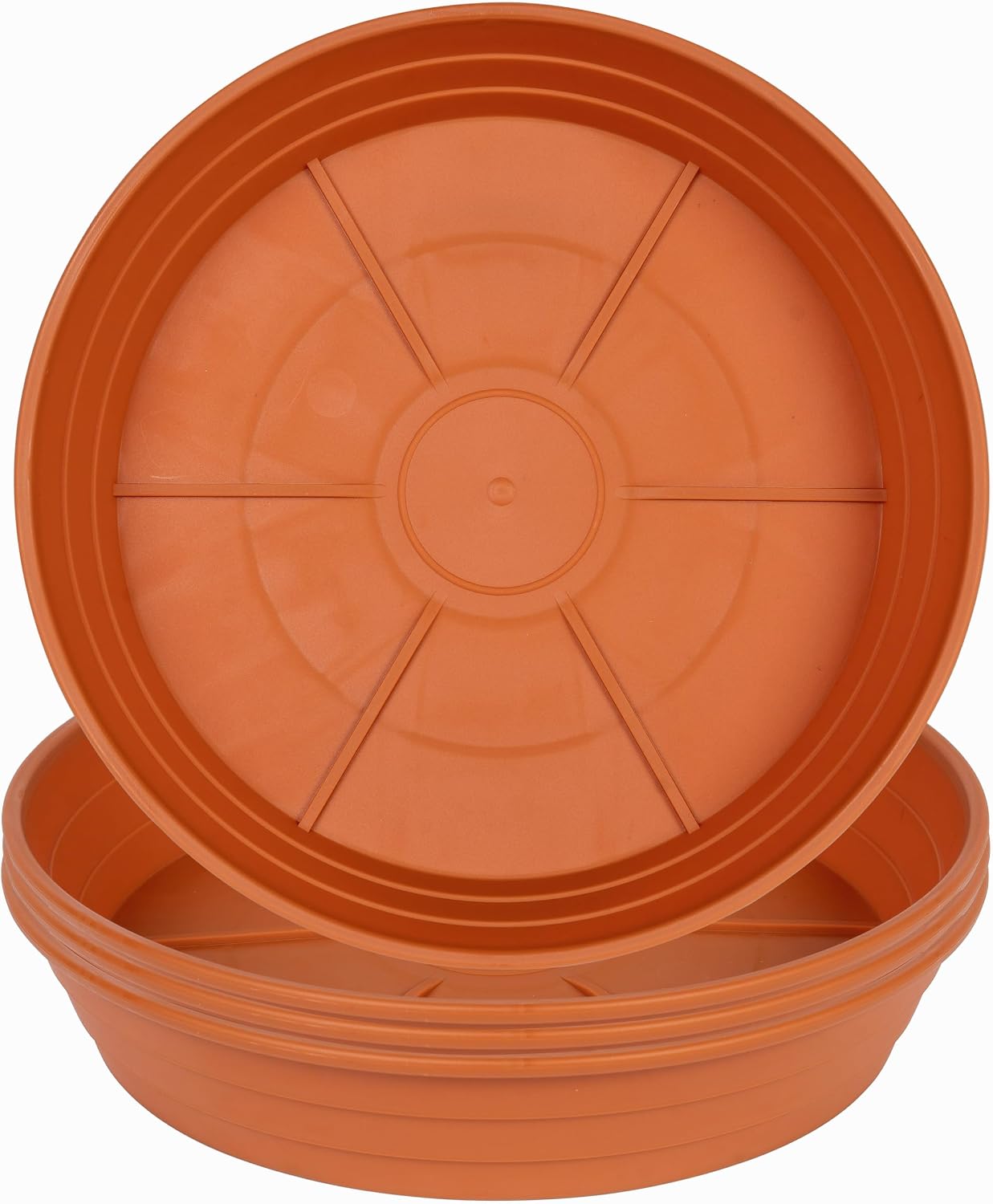 Platillo para plantas 14pulg set 4 bandejas drenaje profundo
