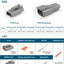 Set 4 conectores 3 pines ST6330-3 impermeables 20-22AWG