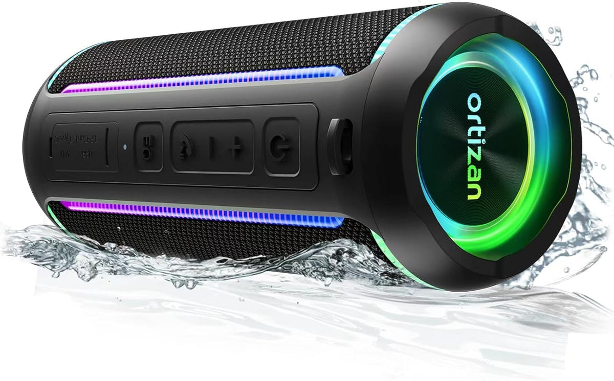 Altavoz Bluetooth portátil 40W IPX7 luces intermitentes