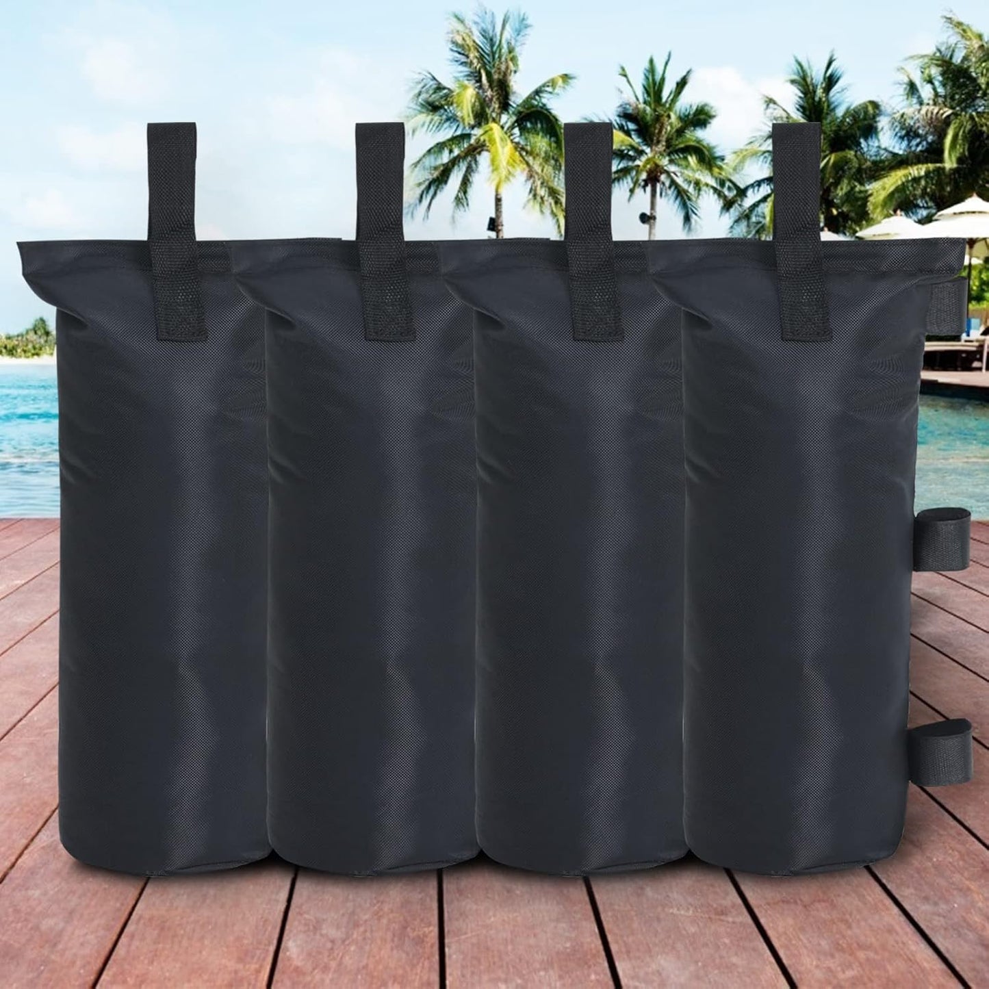 Toldo tienda campaña 4 Pzas color negro