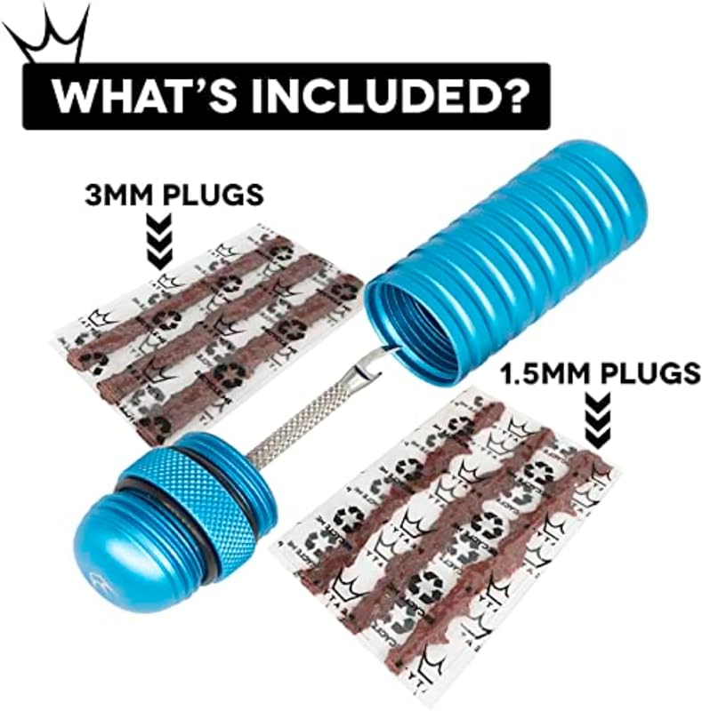 Kit reparación pinchazos neumáticos bicicleta 3mm y 1.5mm