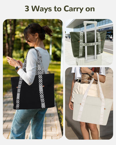 Bolsa pana mujer grande con cremallera y correas bohemias