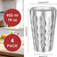 4 Vases Acero Inox Doble Pared 16oz Aislados Apilables