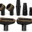 Set 7 Accesorios Aspiradora Cepillo Polvo Negro