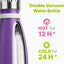 Botella agua acero inox 12oz doble pared para niños