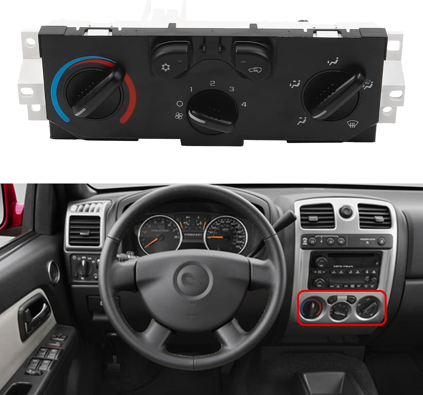 Módulo control clima HVAC Chevy Colorado GMC Canyon 04-12