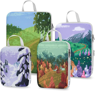 Cubos compresión 4uds para bolsas equipaje viaje