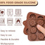 Set 6 moldes silicona antiadherente para chocolate dulces gelatina