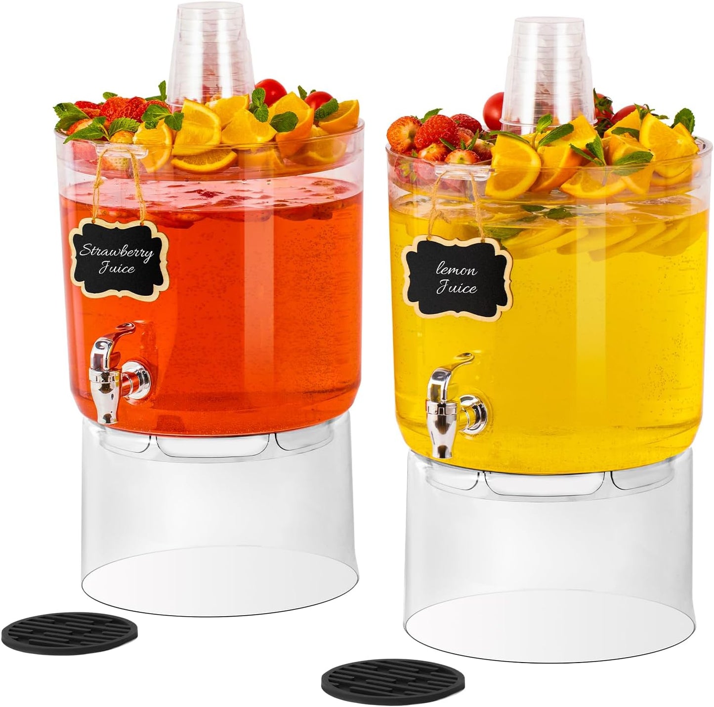 Dispensador bebidas 2gal sin BPA grifo plástico transparente
