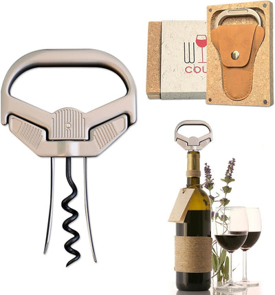 Abrevino 3 en 1 Ah con dos puntas y removedor de corcho para vinos viejos