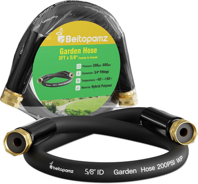 Manguera jardín 3ft x 5/8pulg hembra a hembra resistente