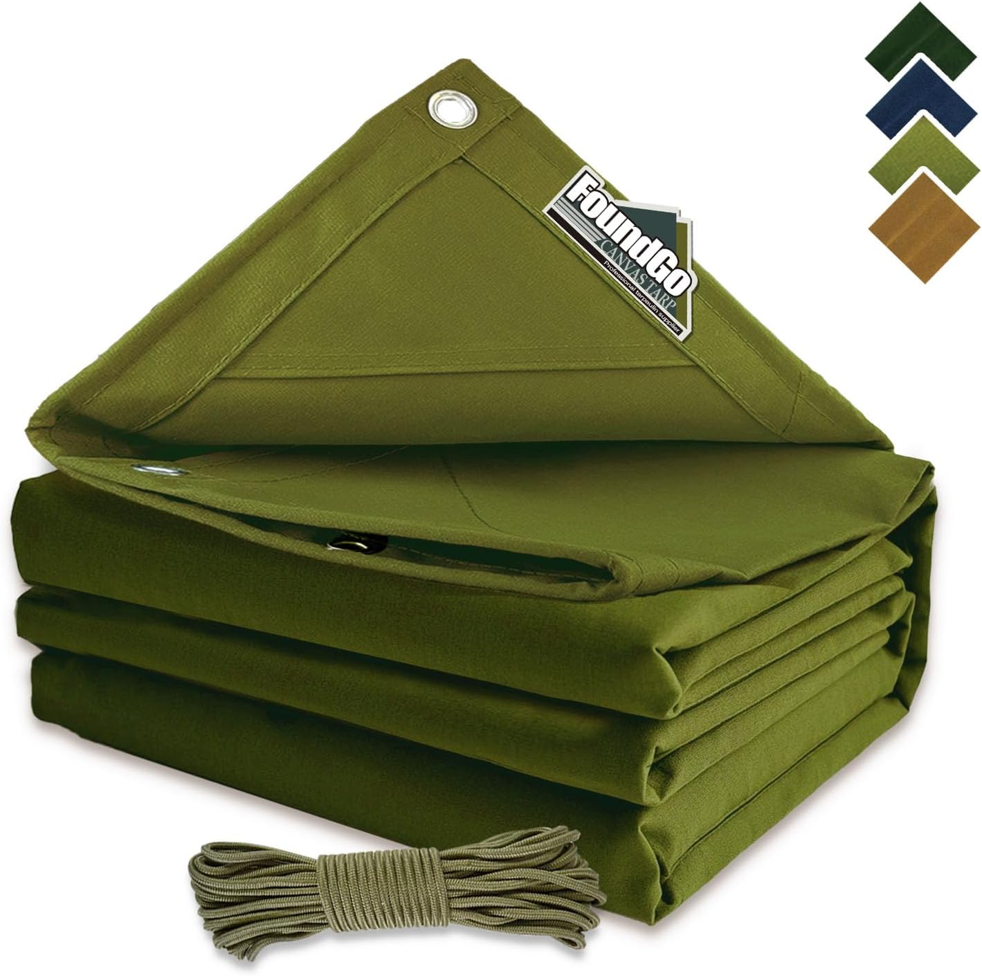 Lona 10x16ft 22mil 14oz resistente agua UV con ojales