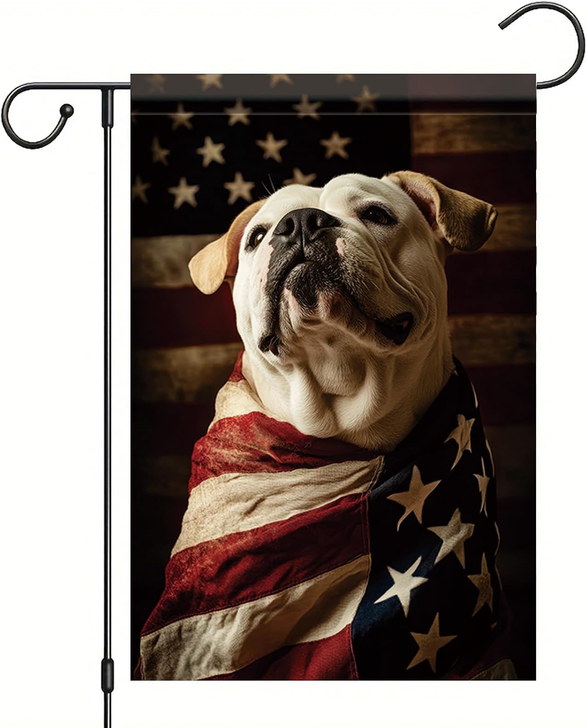 Bandera jardín patriótica 12x18pulg doble cara 4 de julio