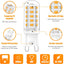 Bombilla LED G9 2700K 4W blanco cálido 400LM para candelabros