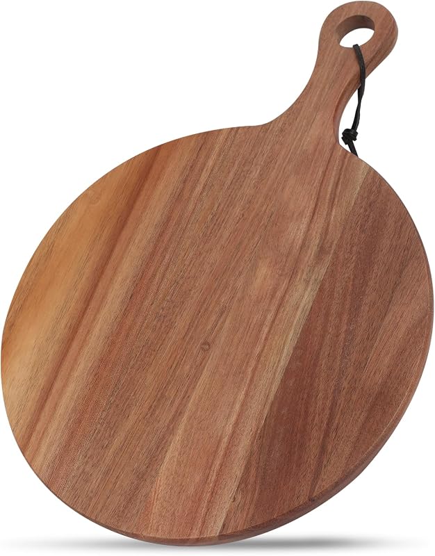 Tabla cortar acacia asa para charcutería 16.3x12pulg
