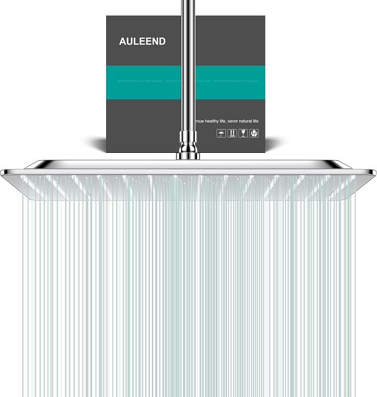 Cabezal ducha lluvia acero inox 16" cromo