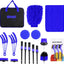 Set herramientas limpieza auto con cepillo y bolsa transporte