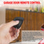 Control remoto puerta garaje multicódigo 300MHz con llavero negro