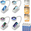 4 Luces libro ajustables 3 temperaturas con clip