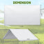 2 Fundas Impermeables Gallinero 11.5x6.6ft Blanco