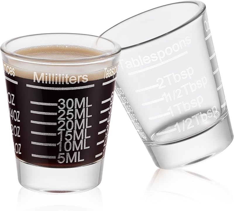 Vasos chupito vidrio pesado 1oz 2 cucharadas