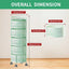 Cesta giratoria 5 niveles metal cocina para frutas verduras