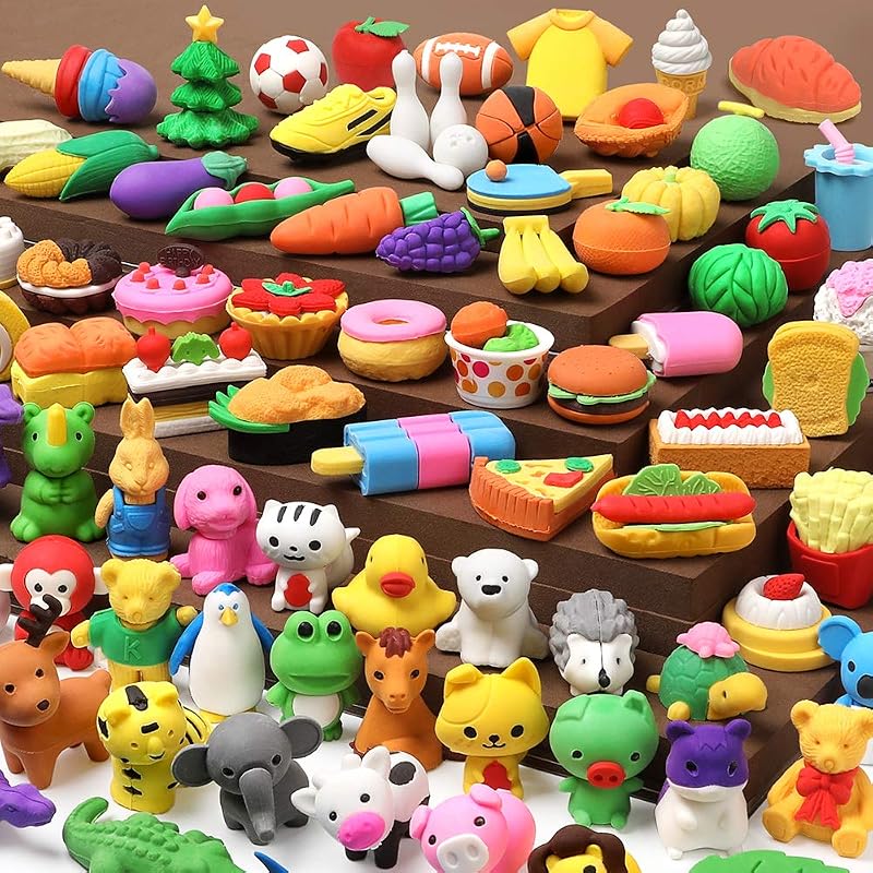 100 Borradores 3D Animales Mini para Niños Estudiantes