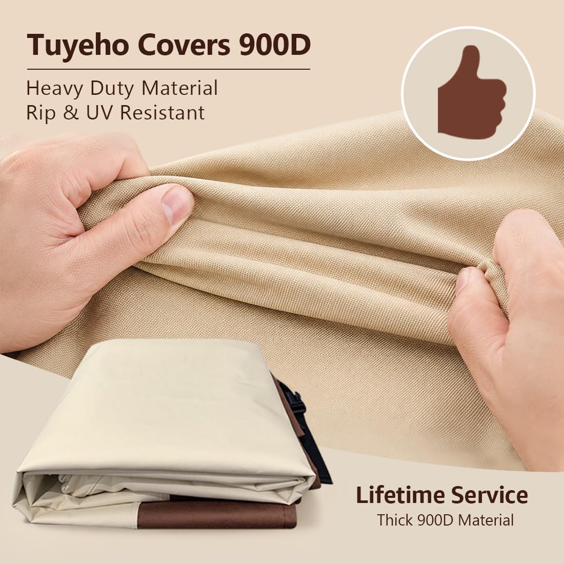 Funda redonda mesa patio tela Oxford duradera