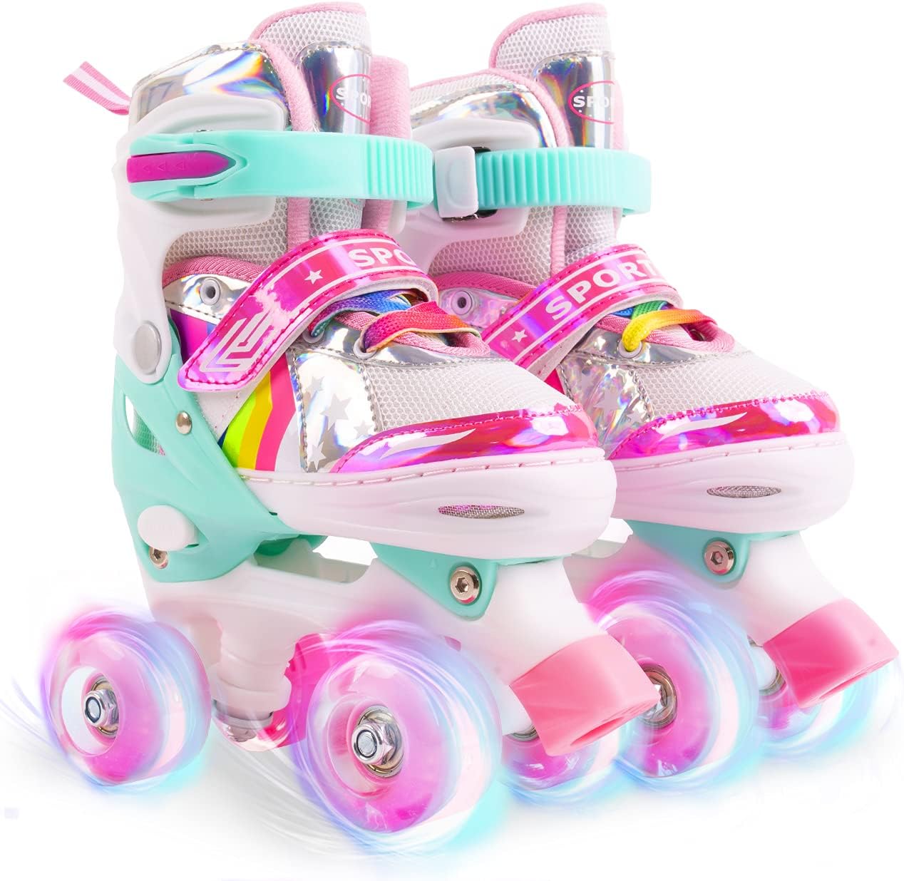 Patines ajustables con ruedas iluminadas para niños