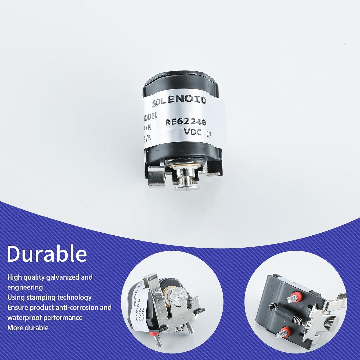 Solenoide apagado combustible 12VDC para John Deere