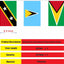 Set 2 banderas 33 países América Latina 80pies