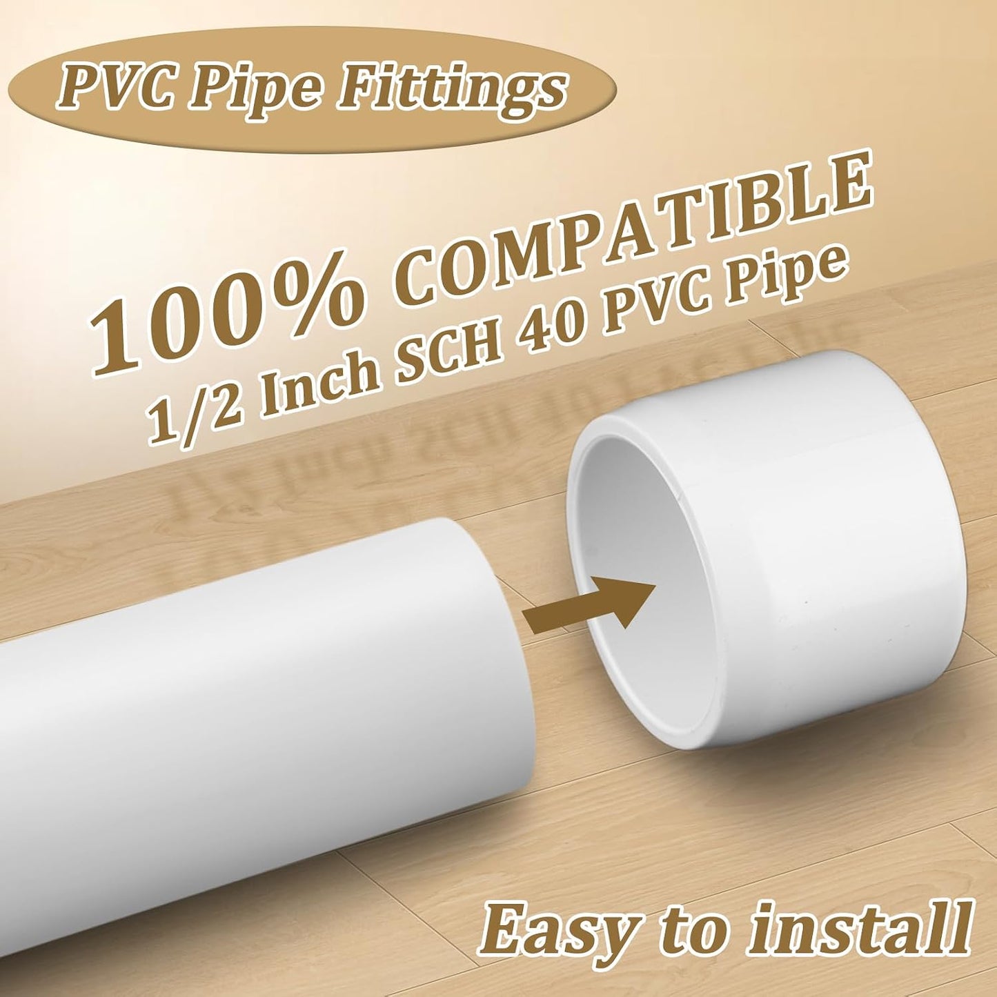 20 Tapos Extremo 1/2pulg Tubo PVC Sch40