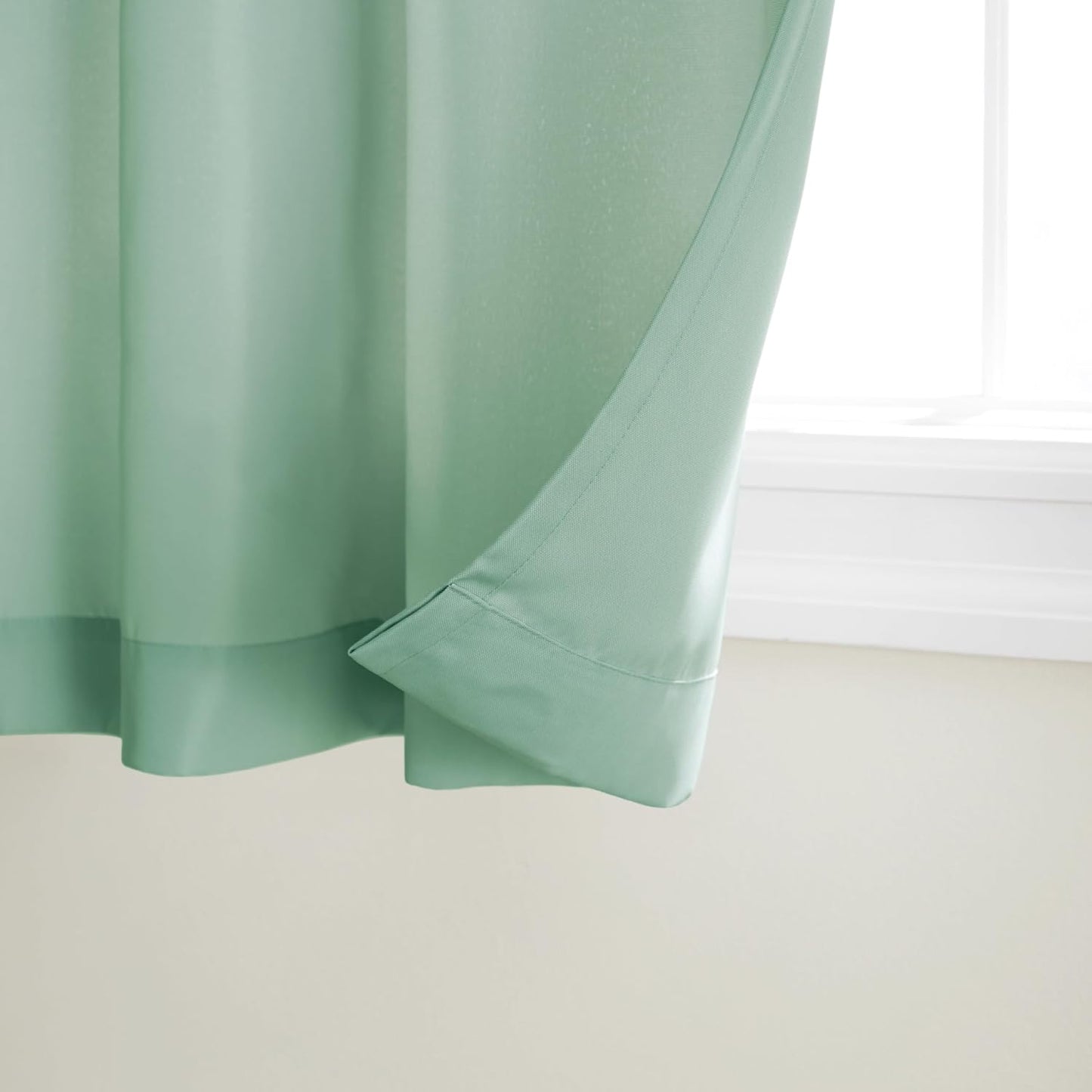 Cortinas cabaña tela pesada 54x120 pulg set 2 pzas